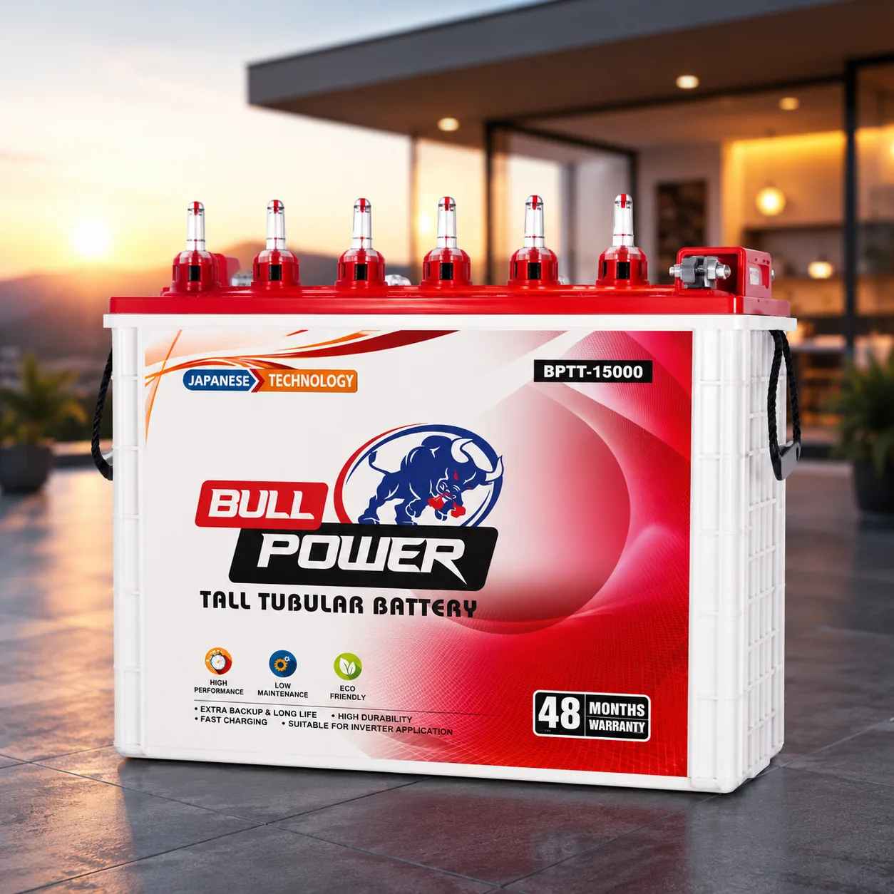 Bull Power Tall Tubular Battery